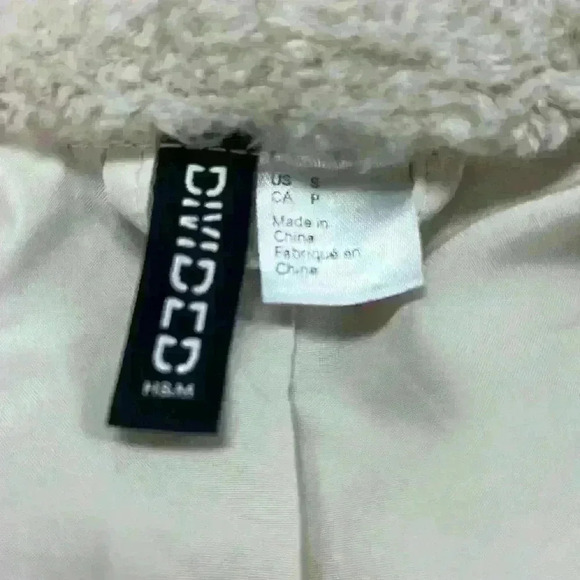 H&M Fuzzy Coat Beige - Picture 6 of 11